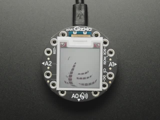 Circuit Playground 200x200 Tri-Color E-Ink Gizmo