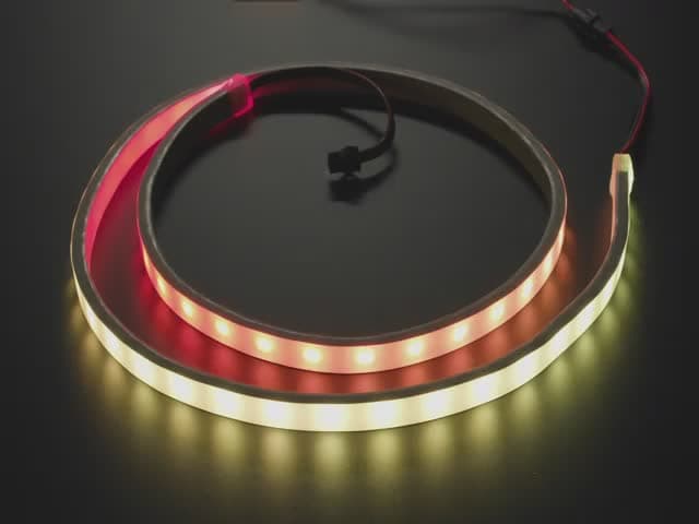 Silicone Sheath NeoPixel LED Strip - 60 LEDs/m