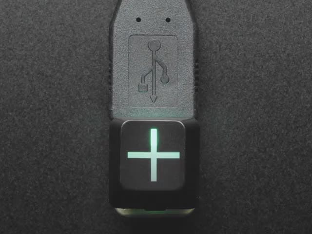 Etched Glow-Through Keycap - Zener ESP Plus Design