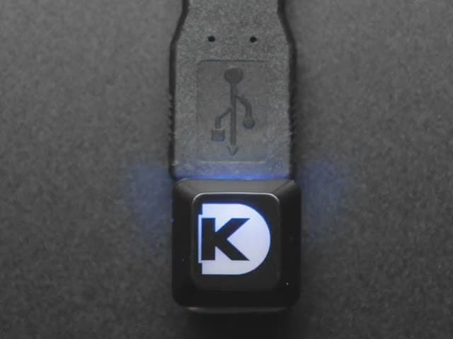 Etched Glow-Through Keycap with Digi-Key Logo