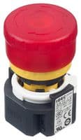 IDEC - XA1E-LV313Q4R - Commutateur d'arrêt d'urgence, 3PST-NC, SPST-NO, Push-Pull, Vis, 3 A, 250 V