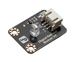 DFROBOT - DFR0021-R - Carte Add-On, Module d'éclairage LED, Rouge, Série Gravity, Arduino, Interface numérique