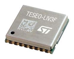 STMICROELECTRONICS - TESEO-LIV3F - Récepteur RF, GPS, GLONASS, BeiDou, Galileo, QZSS, 1.57542GHz, Alimentation 2.1V à 4.3V, LCC-18