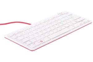 RASPBERRY-PI - RPI-KEYB (ES)-RED/WHITE - Accessoire pour kit de développement, Clavier officiel Raspberry Pi, Rouge et blanc Espagnol Filaire