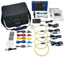 HIOKI - PQ3100-94 - Kit d'analyse de la qualité d'alim. Cordon, Adapt. secteur, Batterie, Câble USB, Capteur de courant