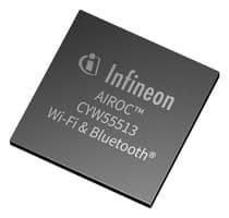 INFINEON - CYW55512IUBGTXTMA1 - Interface WLAN, SDIO/GSPI/HSUART, 5 GHz, 1X1 802.11AX, -40°C à 85°C, Série Bluetooth AIROC