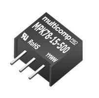 MULTICOMP PRO - MPK78-15-500 - Convertisseur DC/DC POL non isolé, 15/-15V, 0.5/-0.2A, ITE & Industriel, SIP, 2 sorties, 15 V