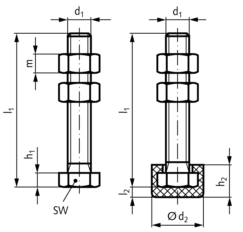 Protective cap for clamping bolt M 4
