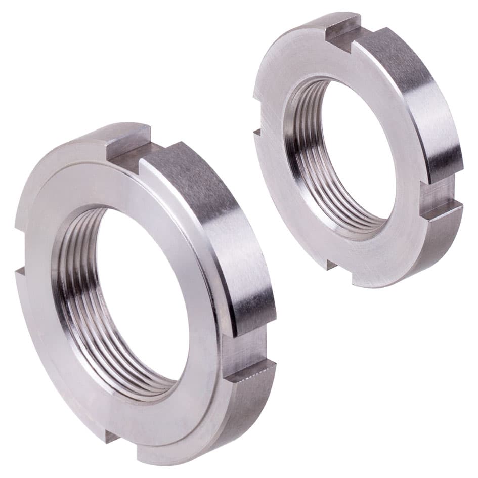 Locknut DIN 1804 type RF M10x1 stainless steel 1.4301 (AISI304) not hardened