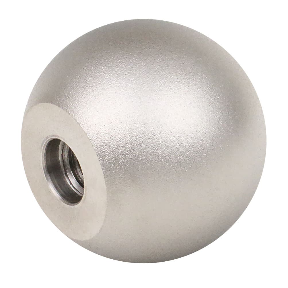Ball knob DIN 319 version C stainless steel matt diameter 20mm thread M5