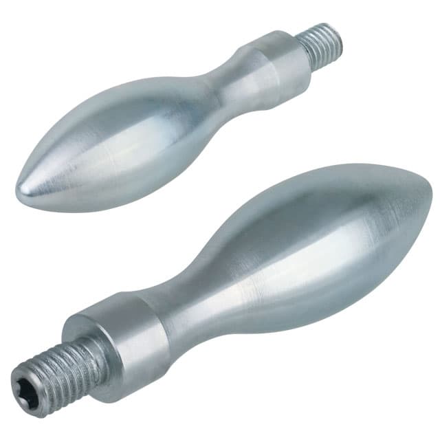 Fixed handle made from steel DIN 39 St diameter 20mm type E with thread plug M8