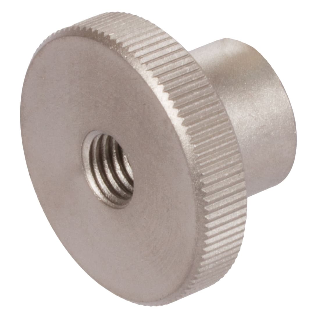 High knurled nut DIN 466 M5 stainless steel 1.4305