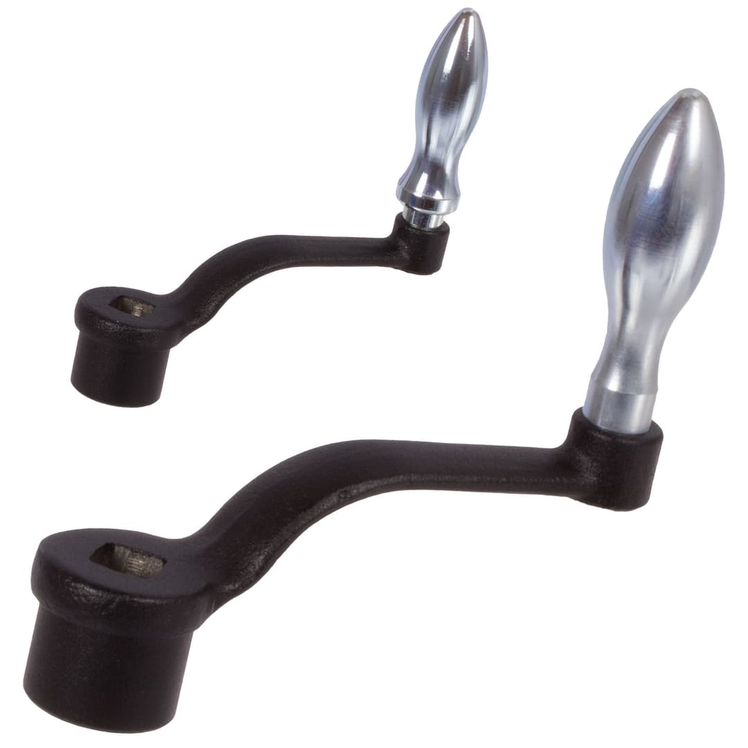 Cranked handle DIN 468 Tg with fixed ball handle length 315mm type 1