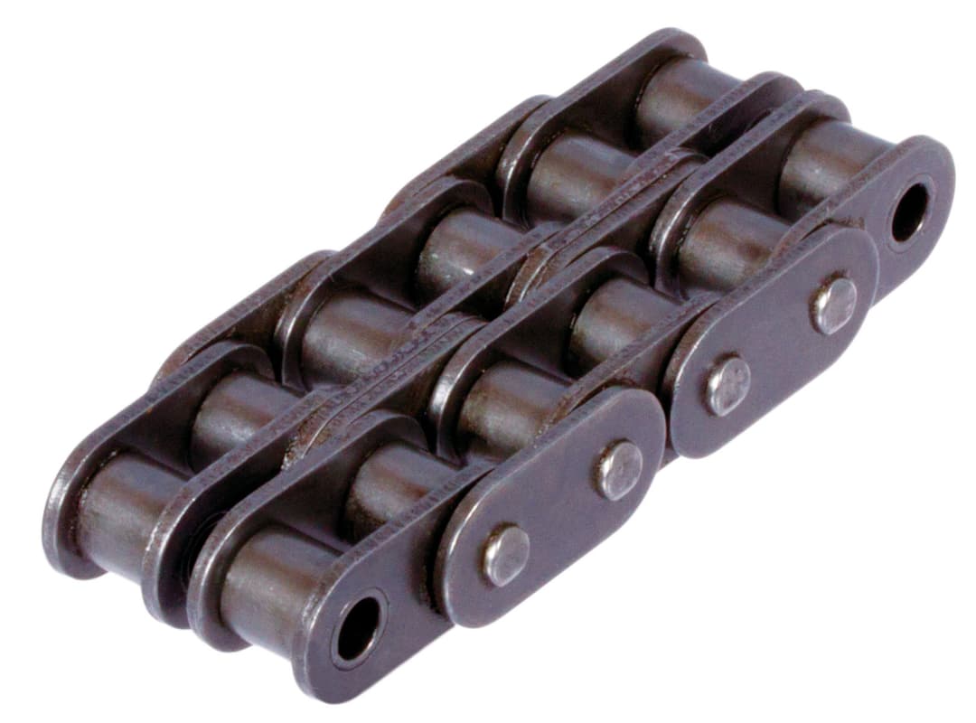 Double-strand roller chain DIN ISO 606 16 B-2-GL pitch 1″x17,02mm with straight plates