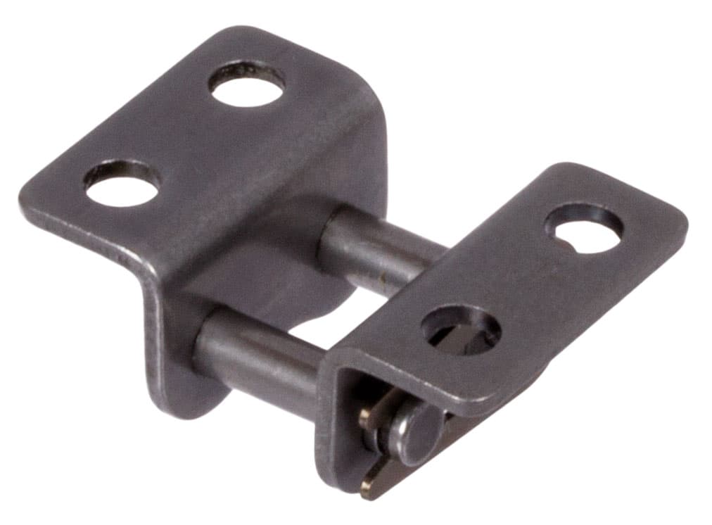 Chain connecting link type 11 / E with bent attachments 08 B-1-K2 attachments wide version on both sides