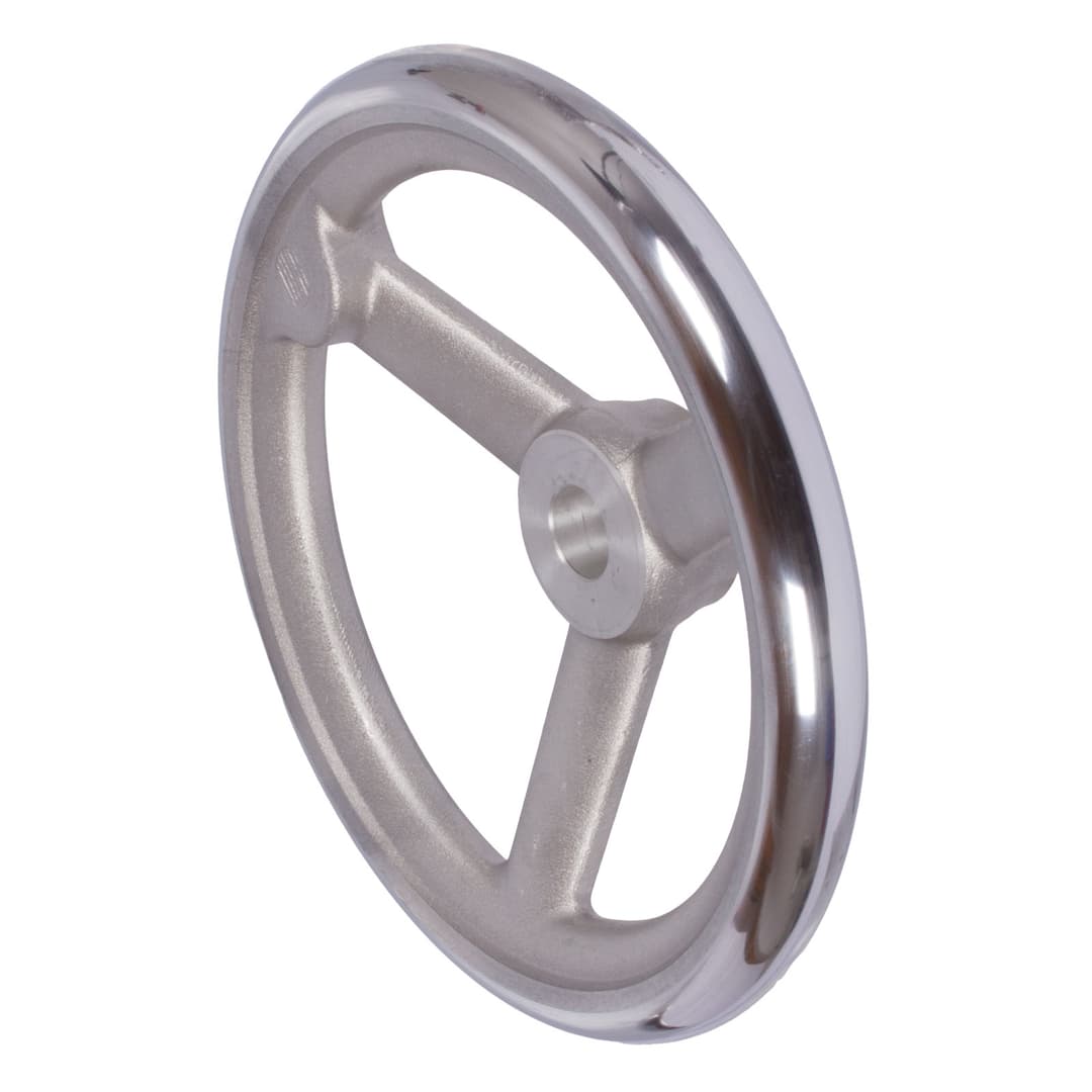 Spoked handwheel DIN 950 made of aluminium 3 spokes version B/A diameter 125mm