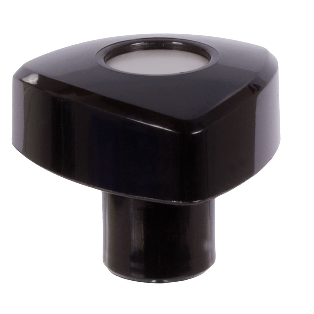 Triangular knob made from thermoplast d1 = 32mm internal thread M5