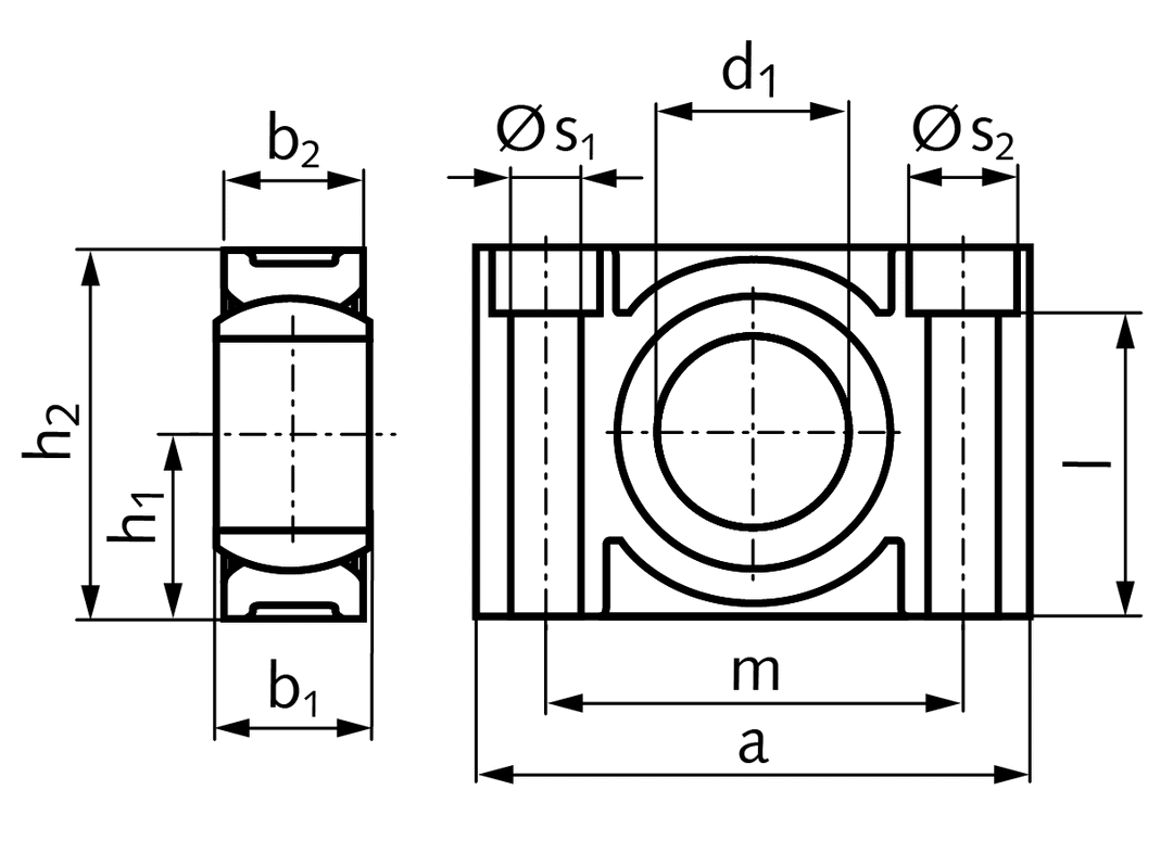 Pillow block bearing igus igubal ESTM-25 bore 25mm