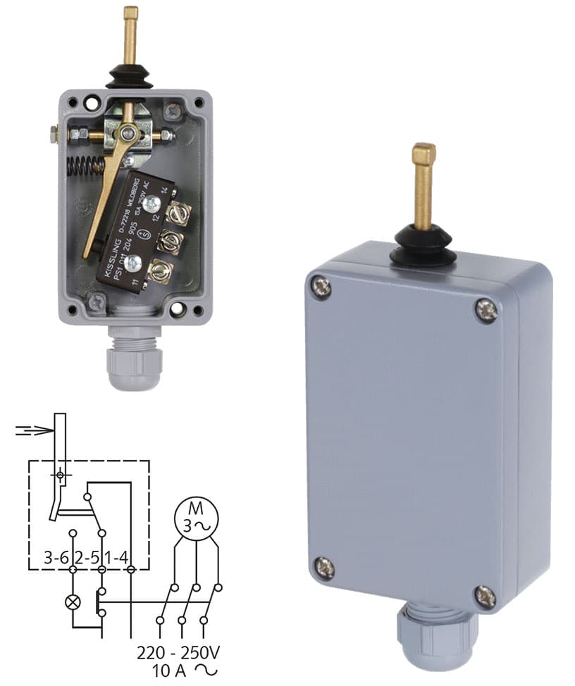 Limit switch for safety clutch 220-250 V AC