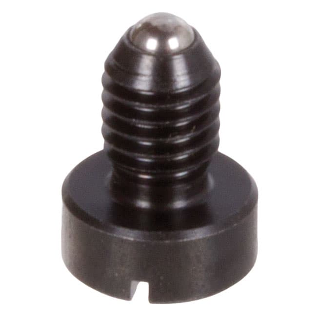 Spring plunger M5 type A with ball and head steel black oxided
