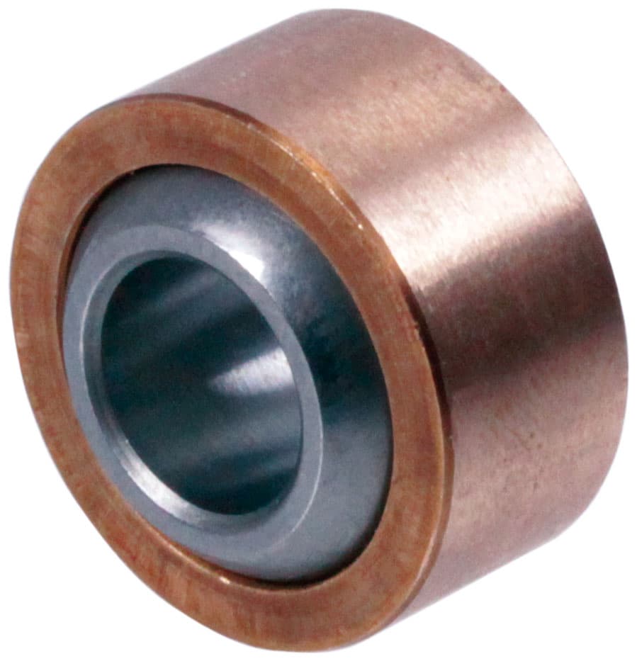 Spherical bearing DIN ISO 12240-1-K type G without outer ring relubricateable bore 22mm outer diameter 42mm stainless steel == Initial lubrication required before use ==