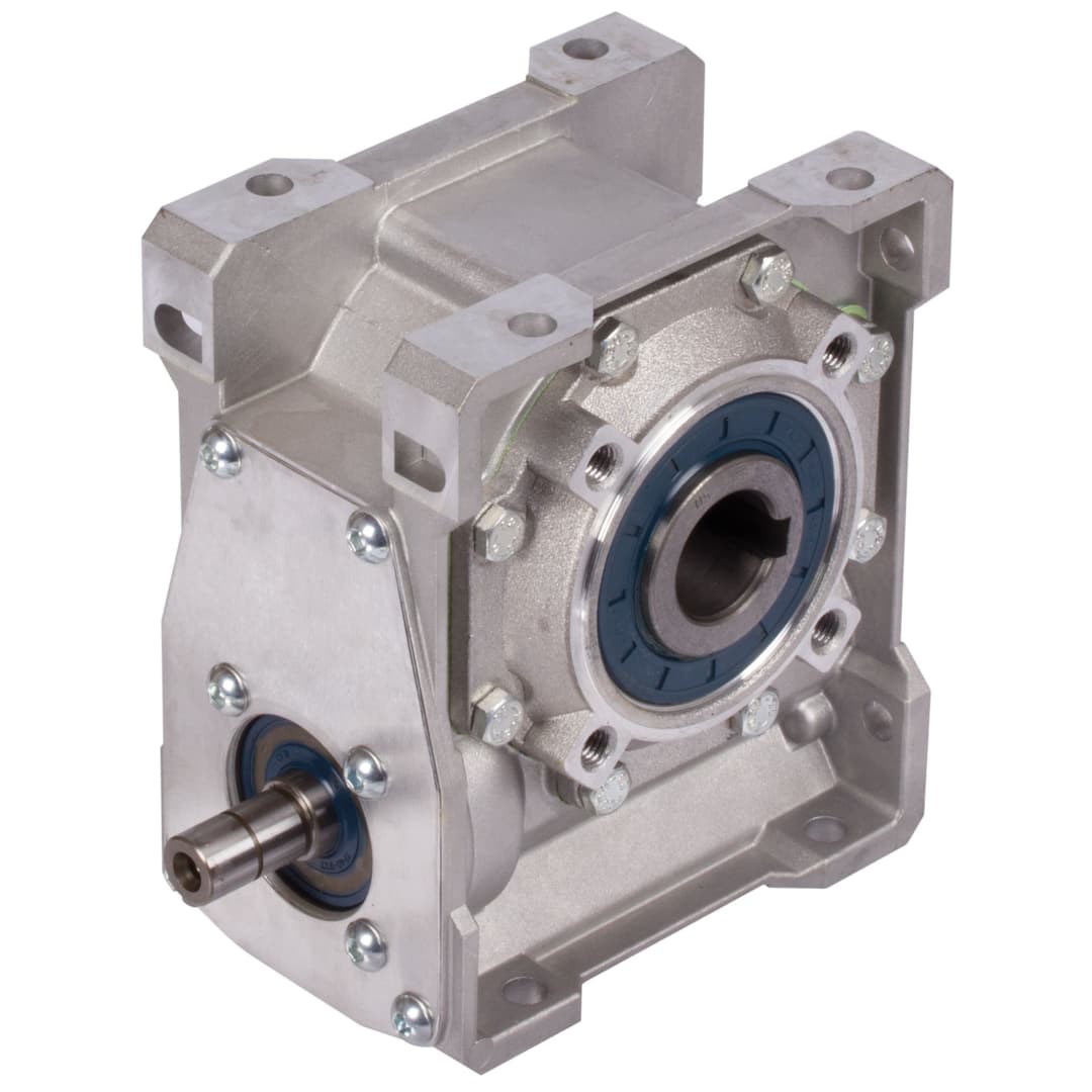 Worm gear unit H/I size 50 i=25:1 output shaft as hollow shaft (For operating instructions please visit the download area of our website www.maedler.de)