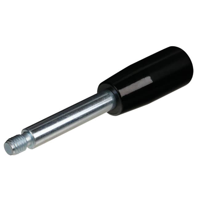Gear lever handle 209 with cylindrical knob M6 l1 80mm steel zinc plated