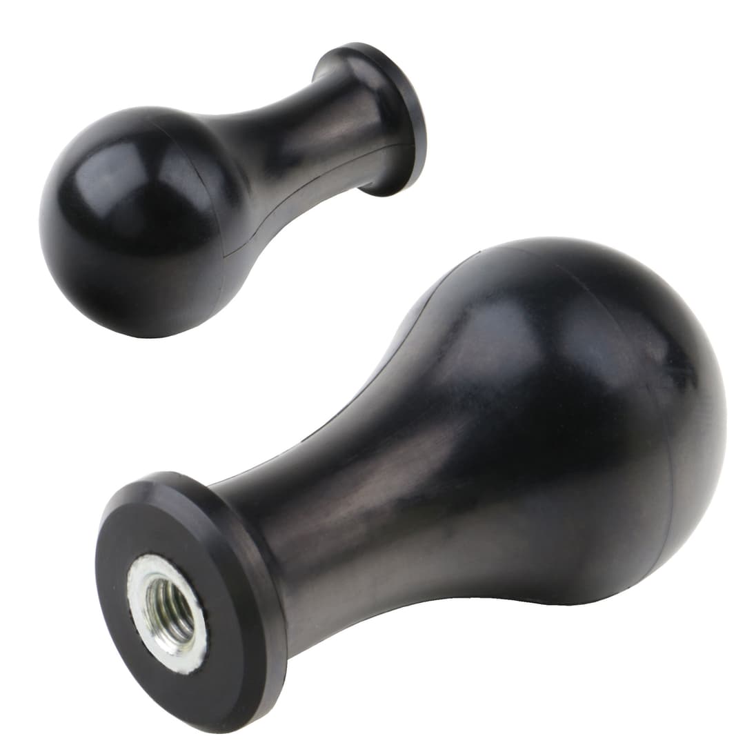 Handle GT type S silicone insert M8 stainless steel 1.4301