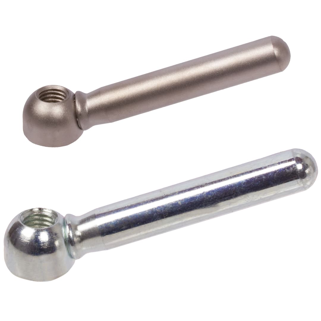 Cylindrical Clamping lever M8 steel zinc-plated