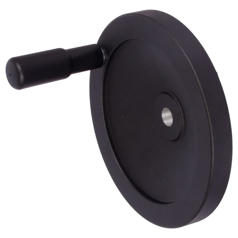 Solid-Disk handwheel 323 version B/G with Revolving handle diameter 80mm