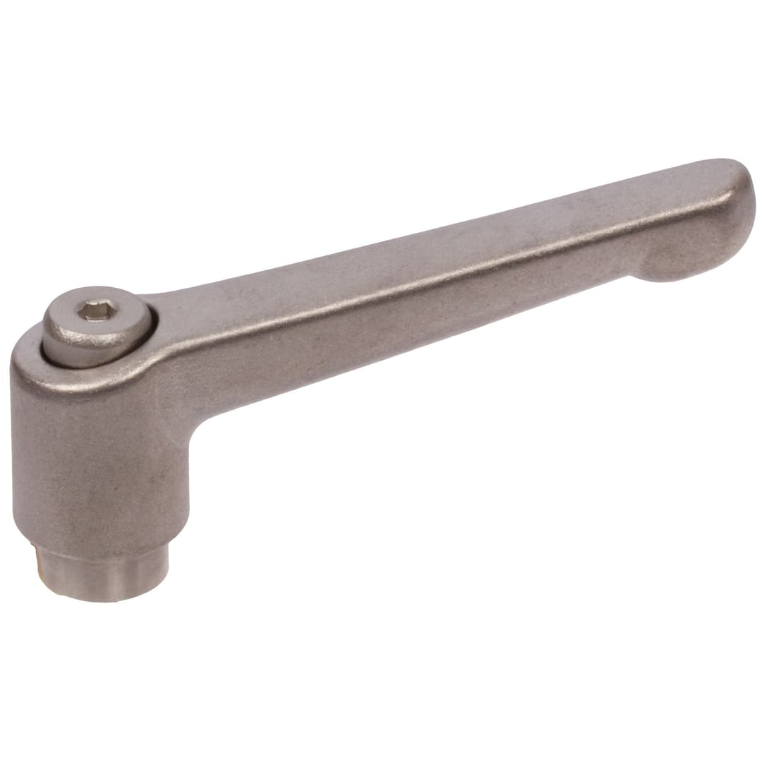 Adjustable clamping lever 300.5 version IS-N with internal thread M8 lever length L1 = 63mm stainless steel
