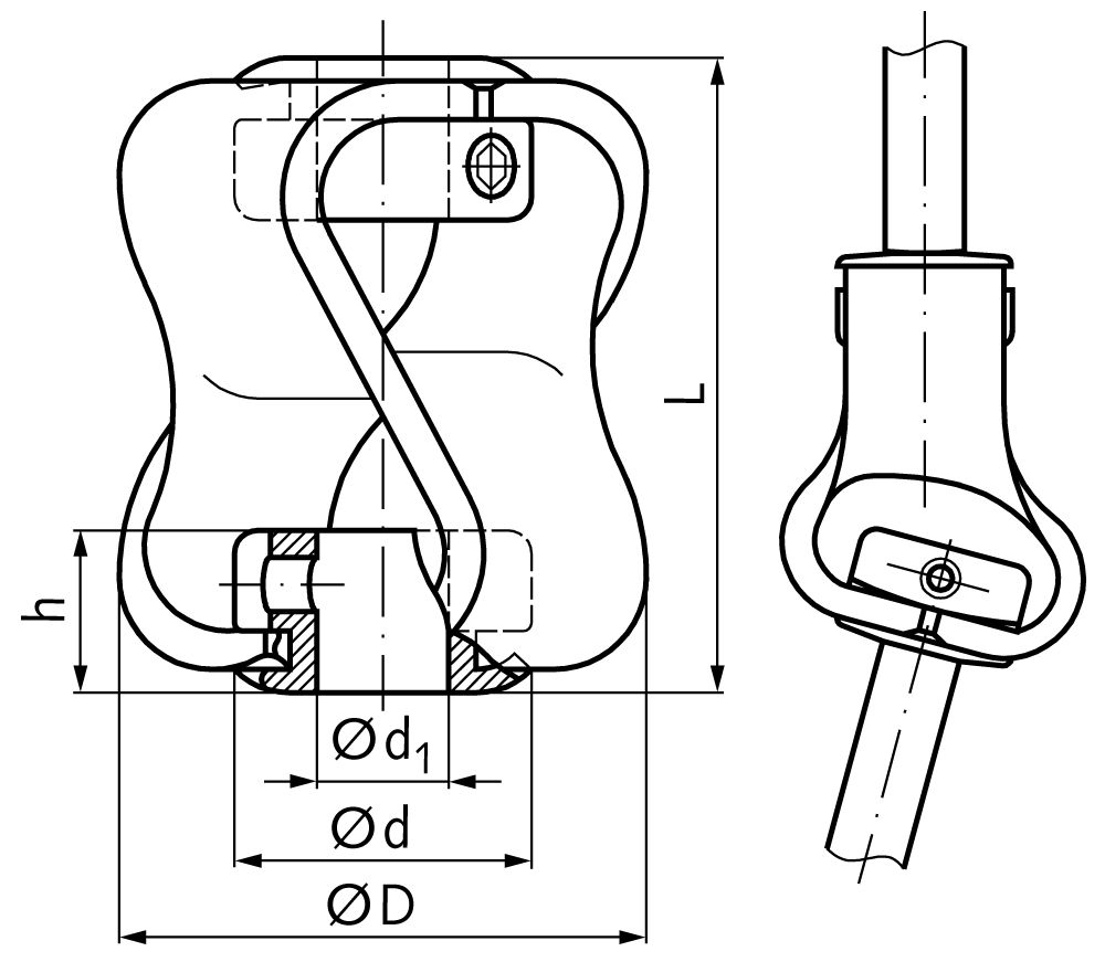 Elastic coupling PU both sides bore 12mm hubs made from stainless steel
