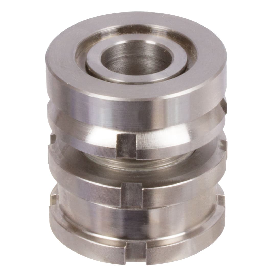 Ball head precision levelling adjuster with locknut MN 686.7 20-9.0 stainless steel 1.4301 (AISI 304)