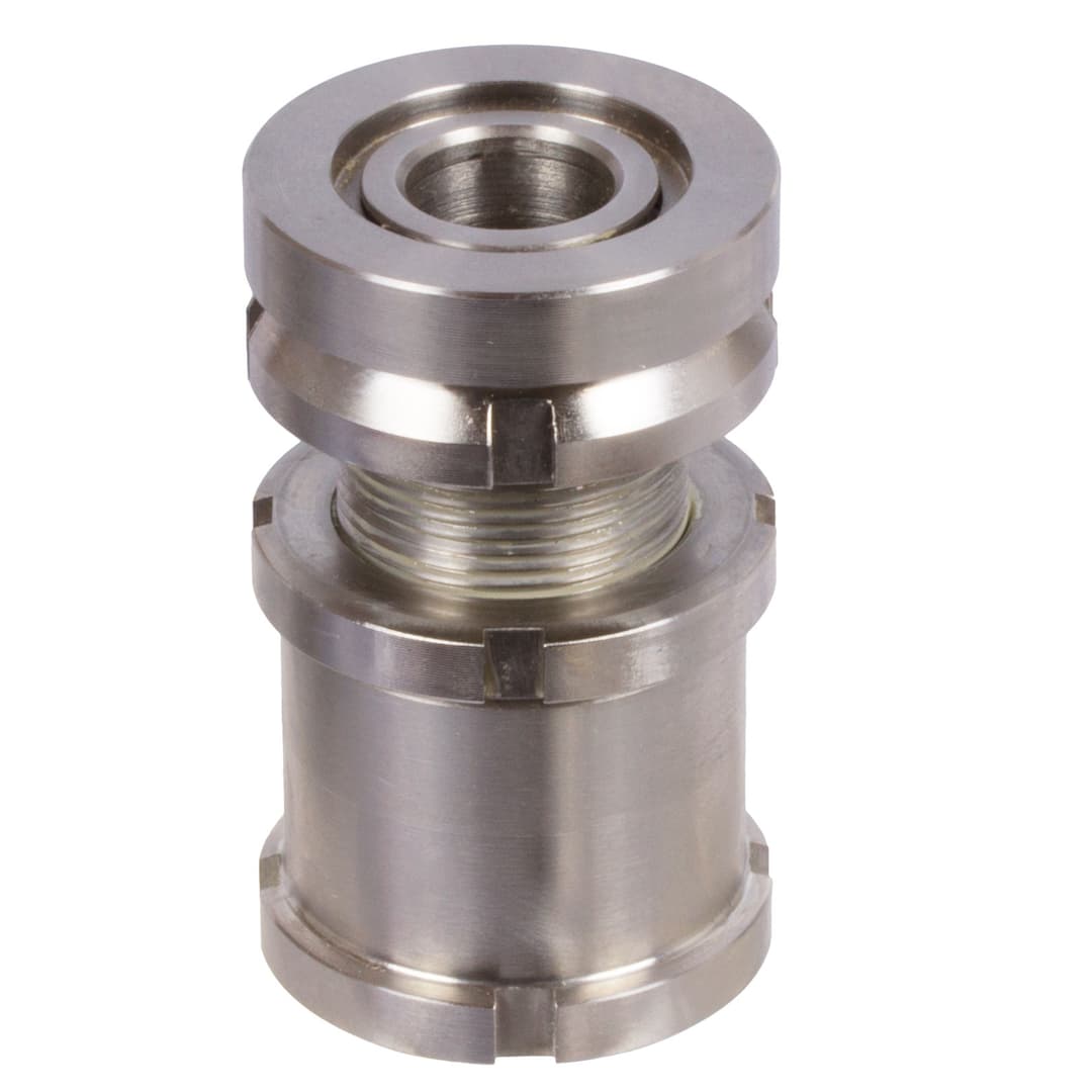 Ball head precision levelling adjuster with locknut MN 686.9 40-26.0 stainless steel 1.4301 (AISI 304)