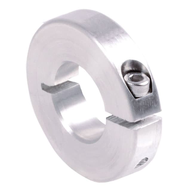 Clamp collar single-split aluminium bore 20mm with bolt DIN 912 A2-70 type S