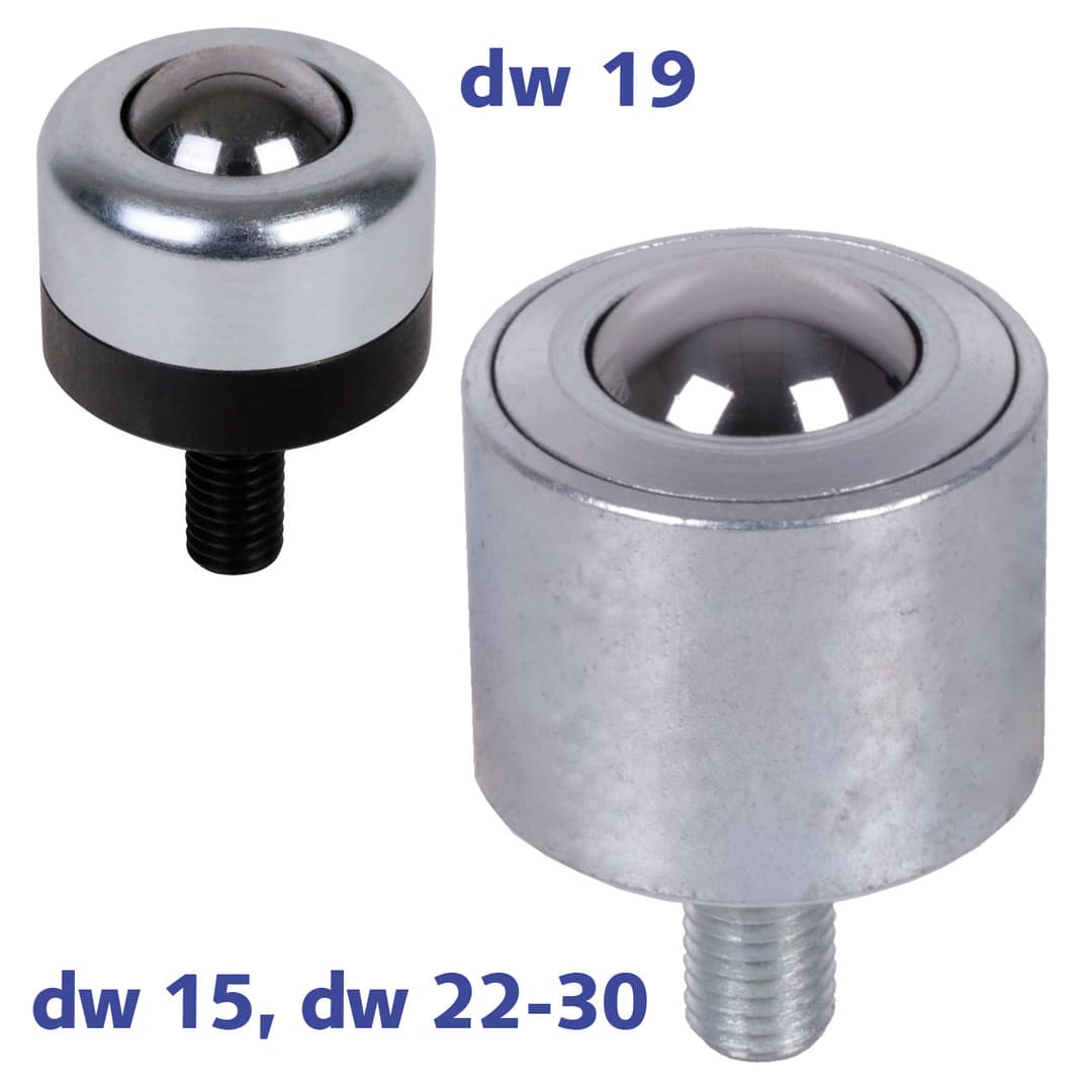 Ball transfer unit 376 size 15 housing steel zinc plated