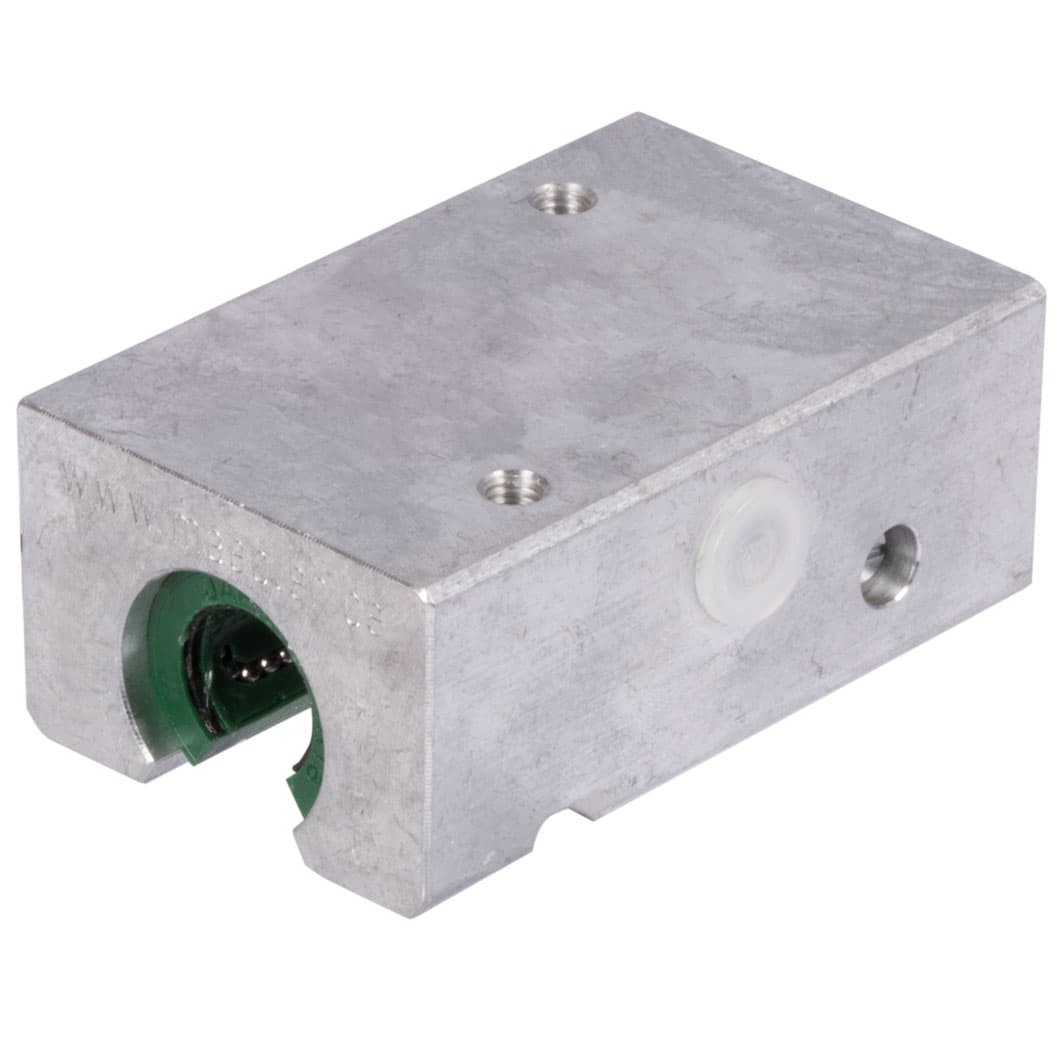 Tandem linear bearing unit KGT-3-O ISO series 3 Easy-Line with linear ball bearings with angular compensation with seals for shaft Ø 12mm open design
