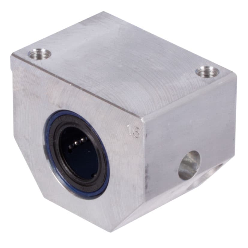 Linear bearing unit KG-3 ISO series 3 premium with closed linear ball bearing with angular compensation with double rubber seal for shaft Ø 20mm