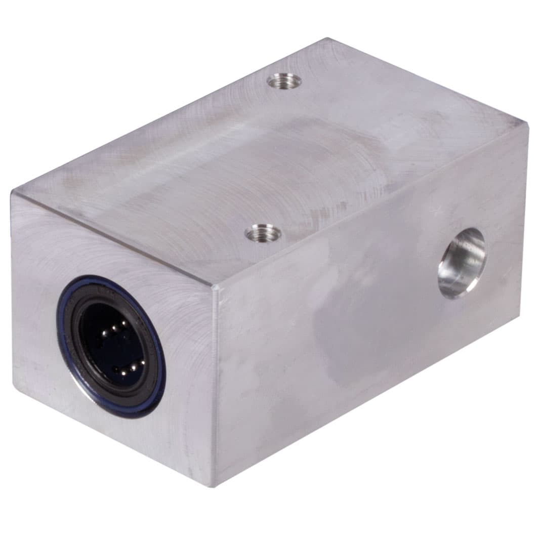 Tandem linear-bearing unit KGT-3 ISO series 3 premium with linear ball bearings with angular compensation with double rubber seal for shaft Ø 16mm