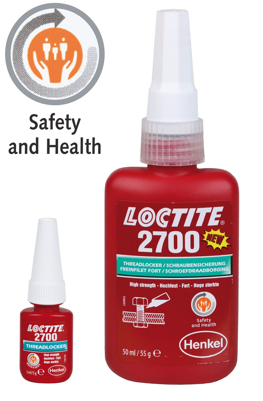 Loctite 2700, High Strength Thread Locking, Content 50 ml ================================================= Actual safety data sheet from 30.11.2016 on the internet in the section Downloads =================================================
