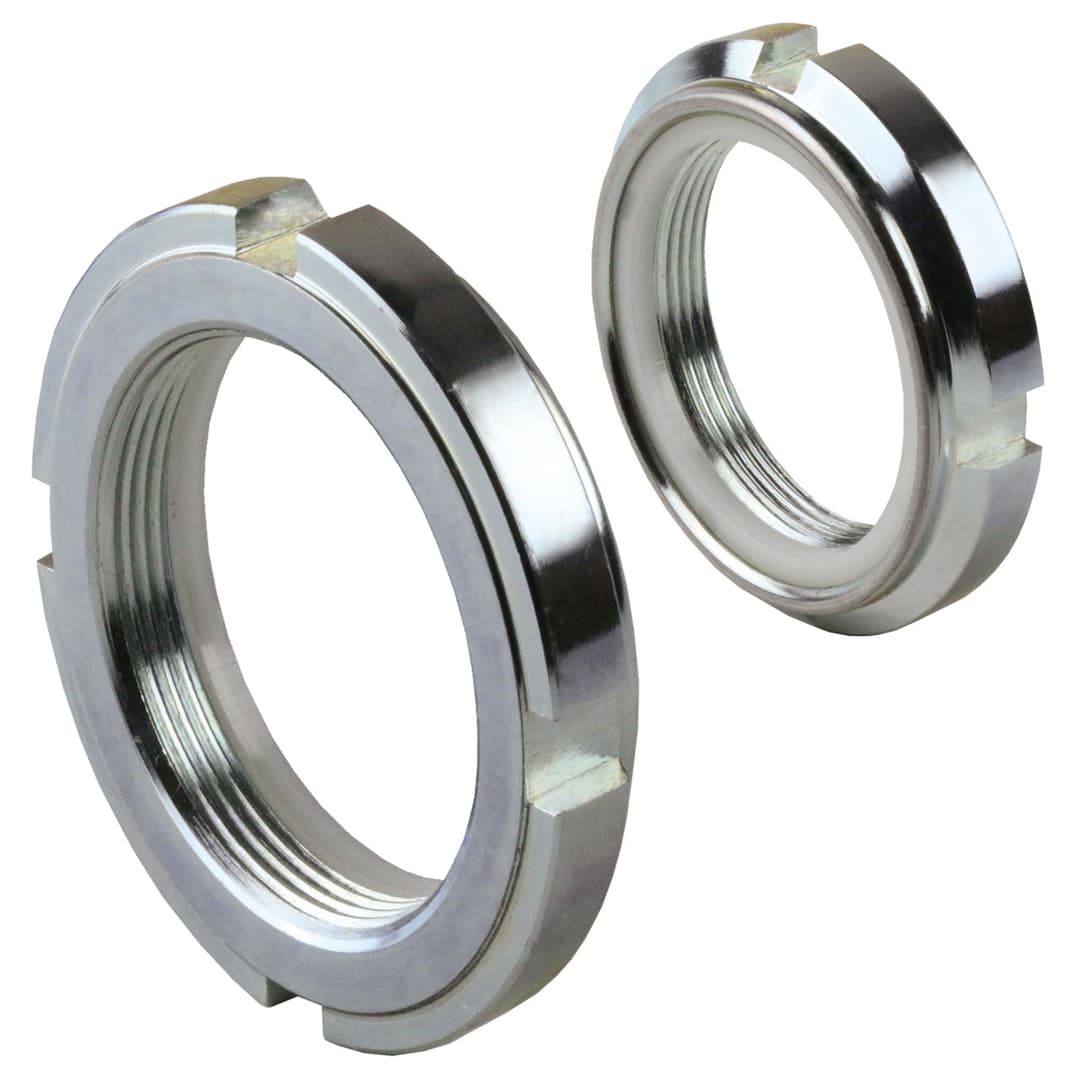 Locknut GUK 20 M100 x 2 steel zinc-plated with polyamid insert