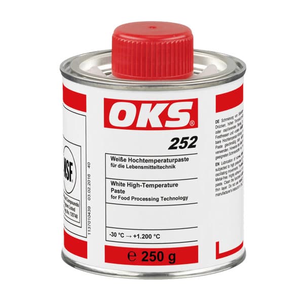 OKS 252 White High-Temperature Paste for Food Processing Technology Brush tin 250g (Actual safety data sheet on the internet in the section Downloads)