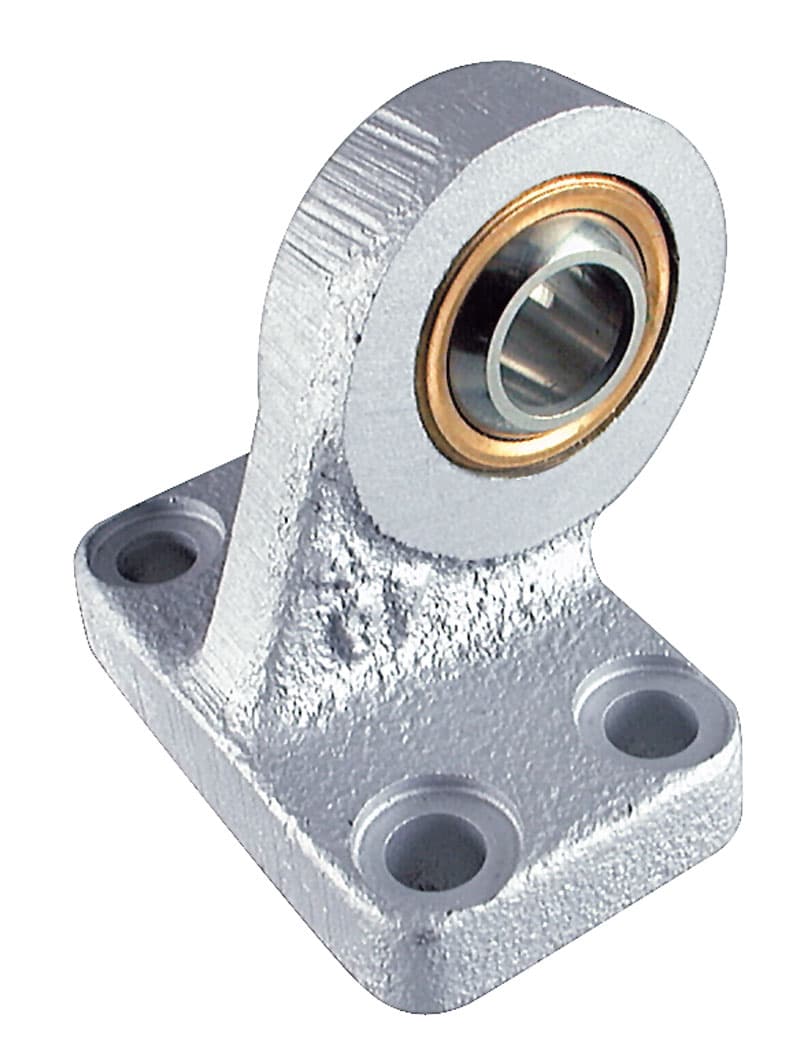 Bracket hinge for clevis mounting with spherical bearing for cylinder diameter 50mm