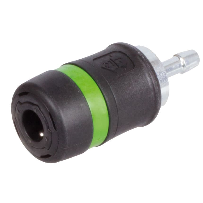Safety connector with hose connector 6-7