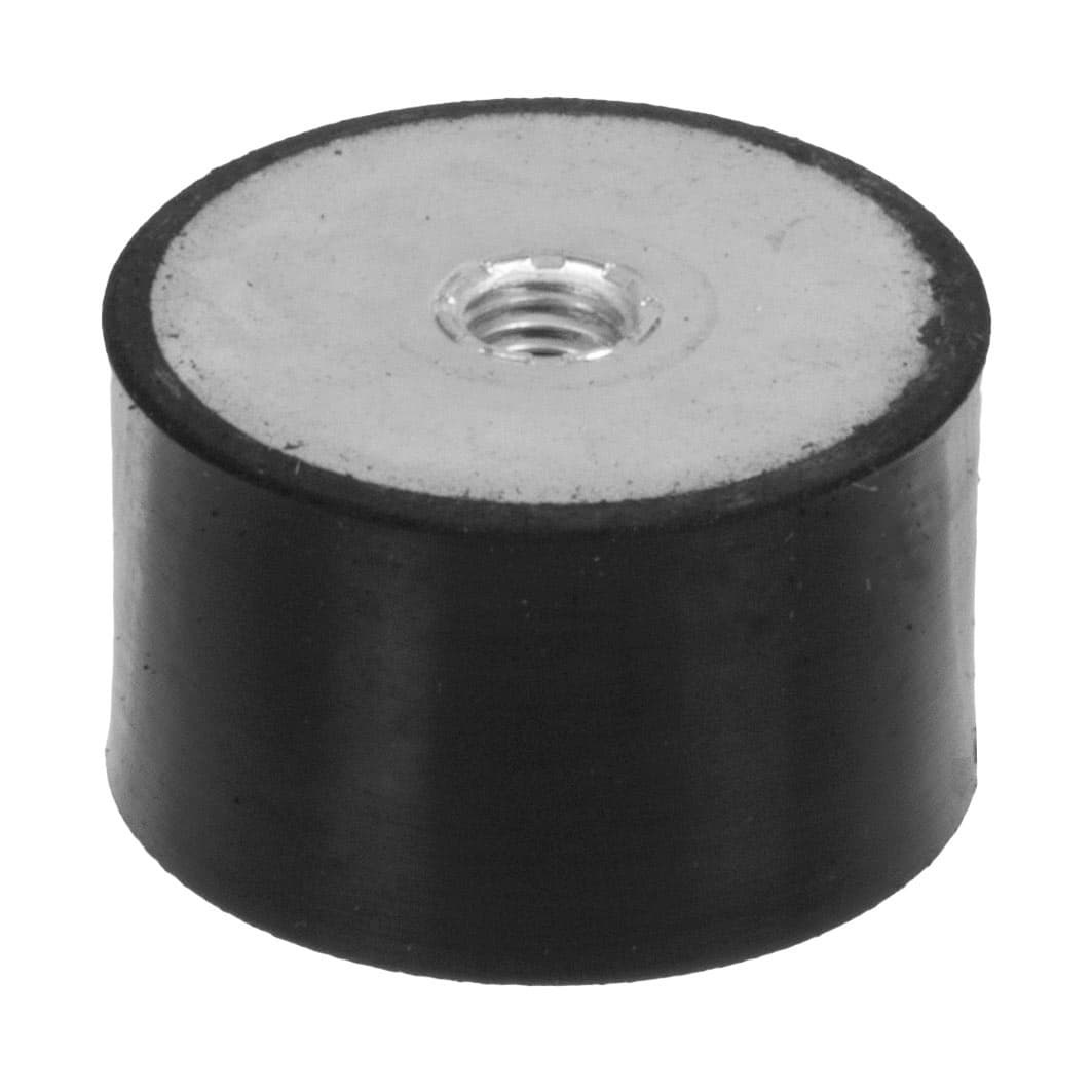 Rubber-metal MGE diameter 40mm height 20mm inner thread M8 stainless steel 1.4301