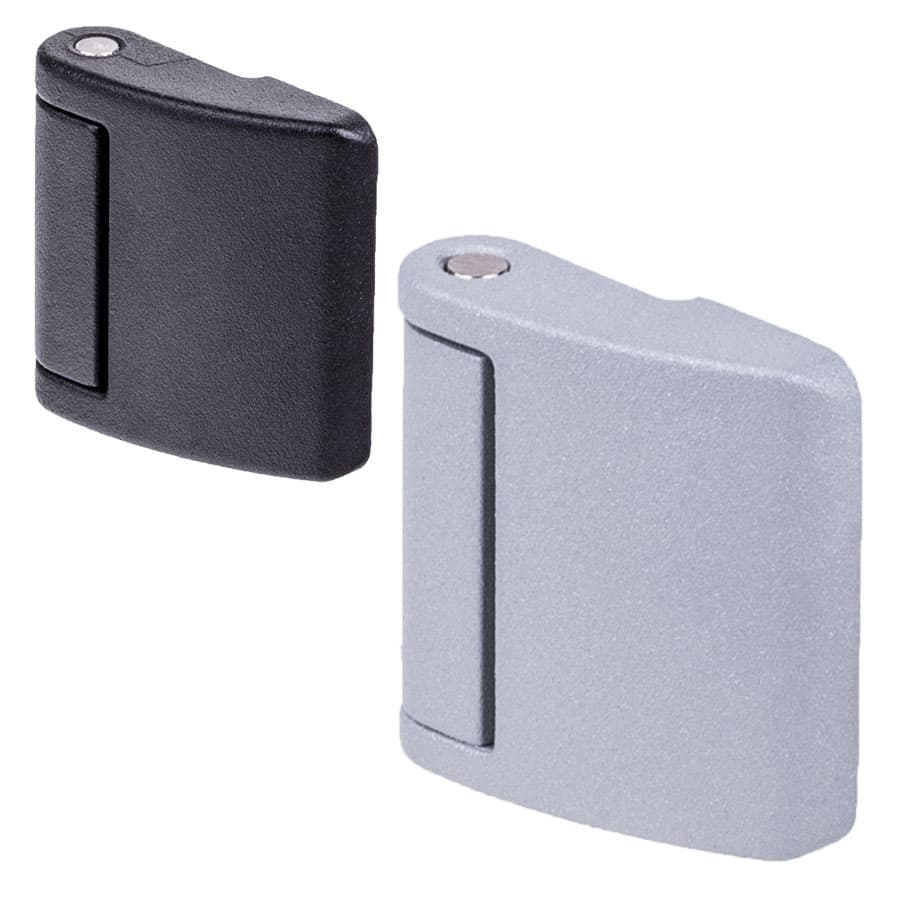 Hinge M138 Zinc die casting, plastic coated black, 40x42mm