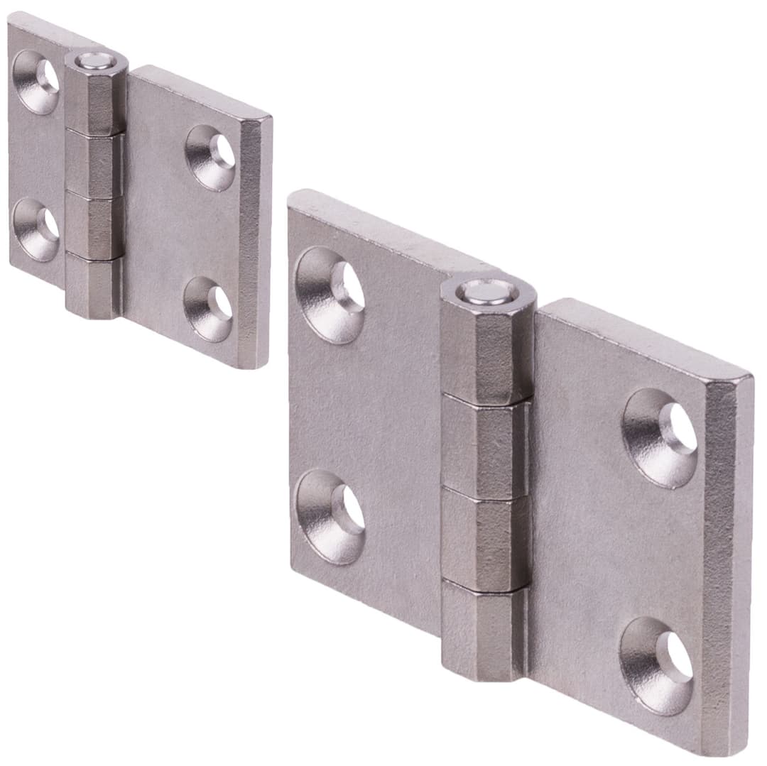 Hinge M237 stainless steel 1.4308, type 2A, 76x50mm