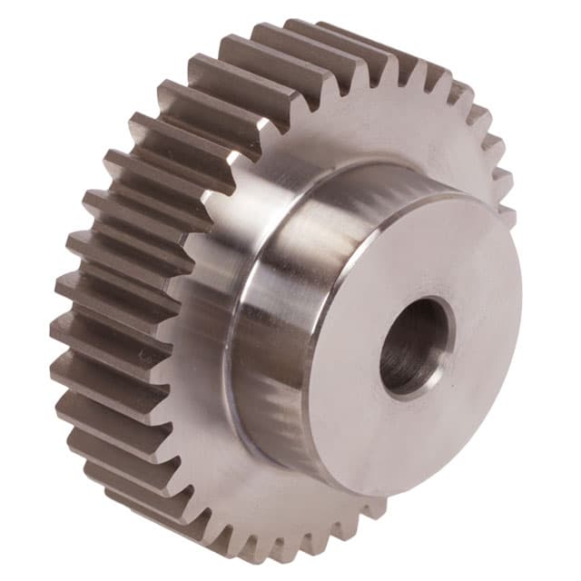 Spur gear stainless steel 1.4305 with hub module 2.5 18 teeth tooth width 25mm outside diameter 50mm