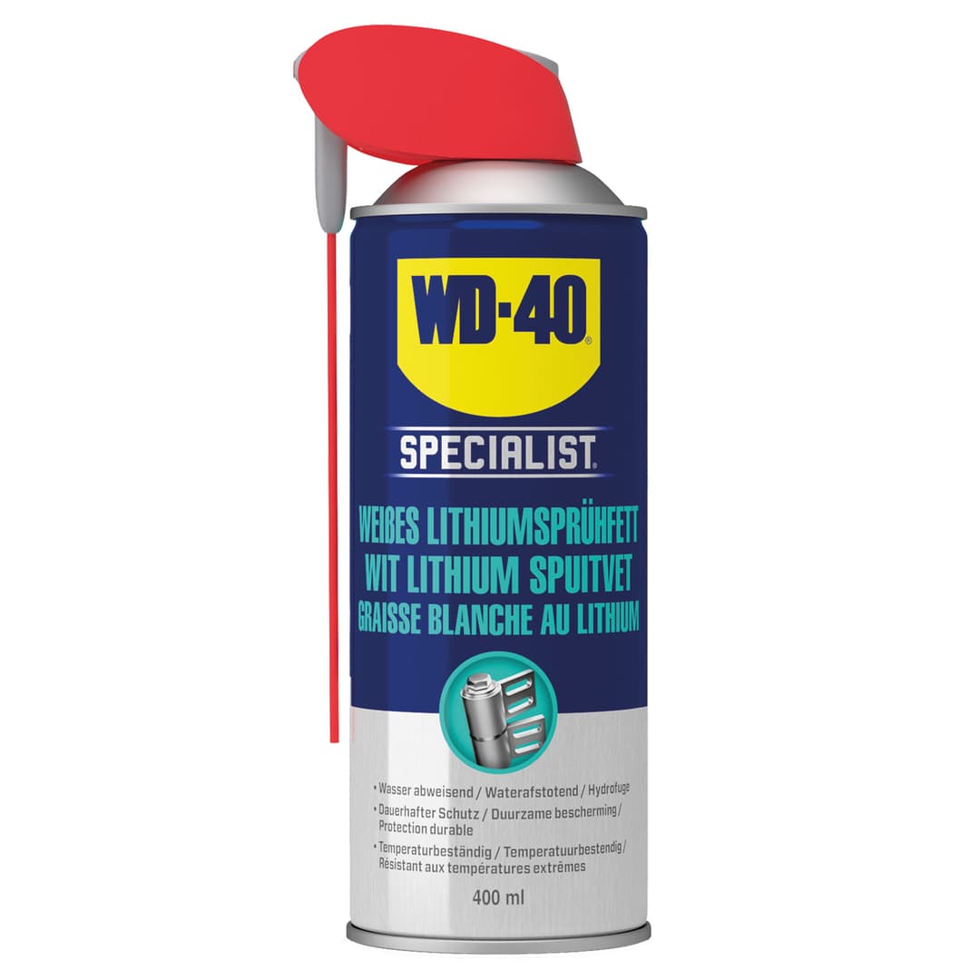 WD-40 SPECIALIST White Lithium Grease 400ml Smart Straw (Actual safety data sheet on the internet in the section Downloads)