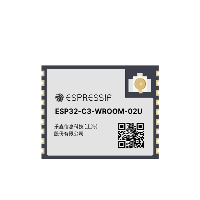 Espressif Systems ESP32-C3-WROOM-02U-N4 — RF TXRX MOD BT WIFIU.FL SMD
